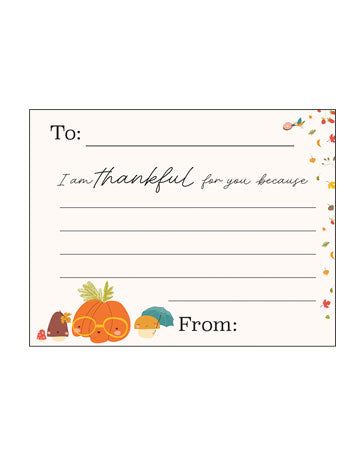 Thankful For You Note Cards