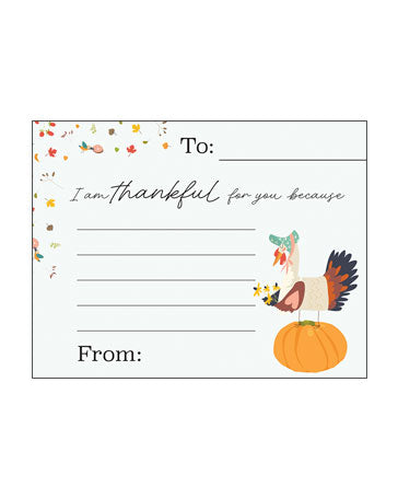 Thankful For You Note Cards